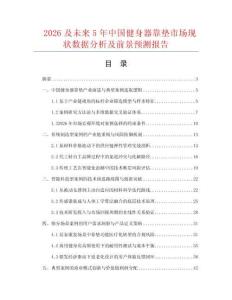 2026及未来5年中国健身器靠垫市场现状数据分析及前景预测报告