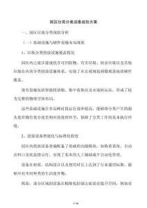 园区垃圾分类运维规划方案