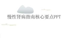 慢性腎病指南核心要點(diǎn)PPT