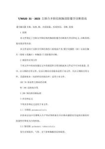 TWSJD 31—2023 塵肺合并肺結核胸部影像學診斷指南