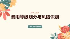 暴雨等級劃分與風險識別