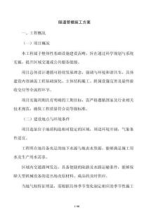 隧道管棚施工方案
