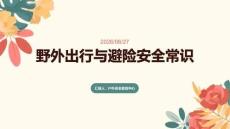 野外出行野外避险安全常识