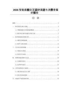 2026智能座艙交互設計演進與消費者偏好報告