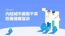内陆城市暑期干旱防暑 科学饮水合理降温健康宣讲 PPT 课件