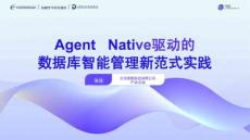 Agent Native驅動的數據庫智能管理新范式實踐