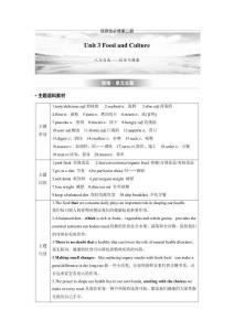 選擇性必修第二冊　Unit 3　Food and Culture