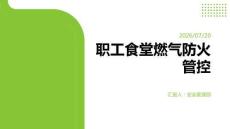 職工食堂燃氣防火管控