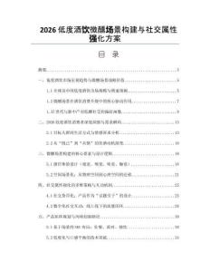 2026低度酒饮微醺场景构建与社交属性强化方案