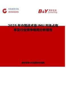 2025年中国战术级IMU市场占有率及行业竞争格局分析报告