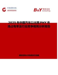 2025年中国汽车以太网PHY市场占有率及行业竞争格局分析报告
