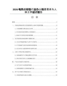 2026電熱鼠標墊行業辦公場景需求與人體工學設計報告