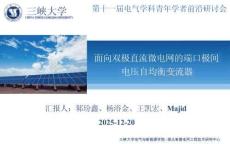 【業務教程】面向雙極直流微電網的端口極間電壓自均衡變流器