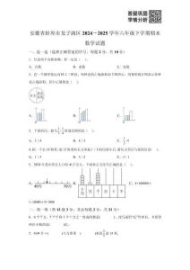精品解析：安徽省蚌埠市龍子湖區2024-2025學年蘇教版六年級下學期期末數學試題-A4答案卷尾