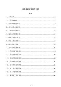 農田提質增效施工方案