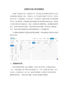 决策树结果解读：分裂规则、树深度与剪枝策略