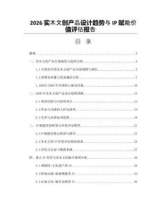 2026实木文创产品设计趋势与IP赋能价值评估报告