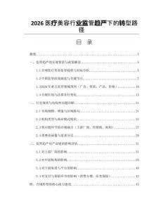 2026醫(yī)療美容行業(yè)監(jiān)管趨嚴下的轉(zhuǎn)型路徑