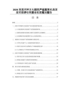 2026莱茵河畔文化创意产业发展机遇深度挖掘评估需资金配置规划报告