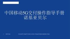 中国移动5G交付操作指导手册 诺基亚贝尔