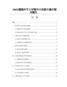 2026劇場聲學(xué)工程專用共振實(shí)木選材標(biāo)準(zhǔn)報(bào)告