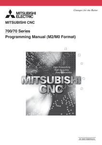 MITSUBISHI三菱700&70 Series PROGRAMMING MANUAL (M2 M0 Format)用户手册