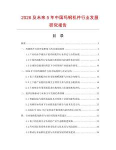 2026及未来5年中国玛钢机件行业发展研究报告