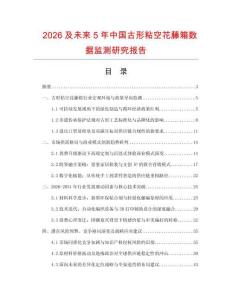 2026及未来5年中国古形粘空花藤箱数据监测研究报告.docx