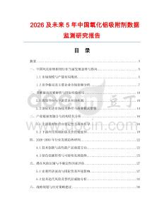 2026及未来5年中国氧化铝吸附剂数据监测研究报告.docx