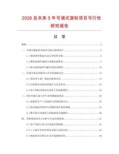 2026及未来5年可调式滚轮项目可行性研究报告.docx