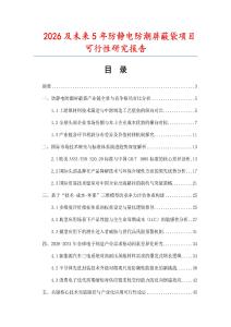 2026及未来5年防静电防潮屏蔽袋项目可行性研究报告.docx