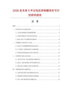 2026及未来5年过电压抑制器项目可行性研究报告.docx
