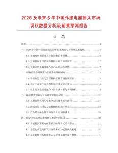 2026及未来5年中国外接电器插头市场现状数据分析及前景预测报告.docx