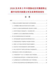 2026及未来5年中国脉动反吹扁袋除尘器市场现状数据分析及前景预测报告.docx