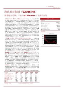 海致科技集团(02706)图模融合先锋，产业级AI Harness打开成长空间
