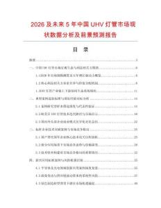 2026及未来5年中国UHV灯管市场现状数据分析及前景预测报告.docx