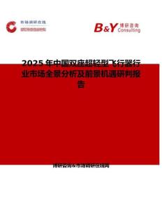 2025年中国双座超轻型飞行器行业市场全景分析及前景机遇研判报告