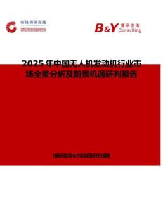 2025年中国无人机发动机行业市场全景分析及前景机遇研判报告