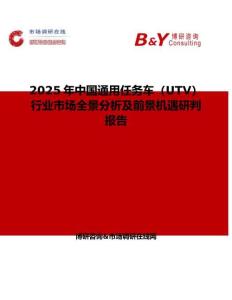 2025年中国通用任务车（UTV）行业市场全景分析及前景机遇研判报告