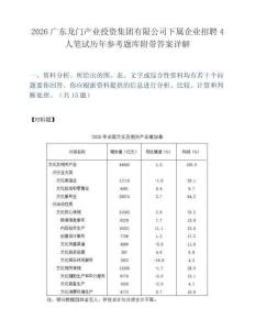 2026广东龙门产业投资集团有限公司下属企业招聘4人笔试历年参考题库附带答案详解.docx
