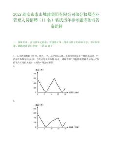 2025泰安市泰山城建集团有限公司部分权属企业管理人员招聘（11名）笔试历年参考题库附带答案详解.docx