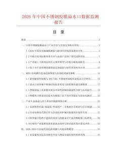 2026年中国不锈钢胶膜溢水口数据监测报告.docx