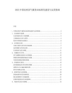 2025中国农村沼气服务站标准化建设与运营指南.docx