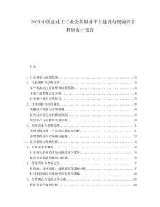 2025中国盐化工行业公共服务平台建设与资源共享机制设计报告.docx
