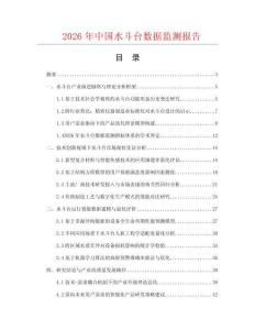2026年中国水斗台数据监测报告.docx