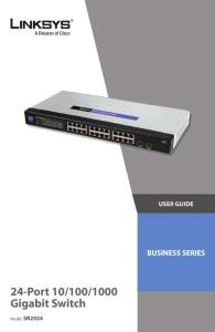LINKSYS领势SR2024用户手册