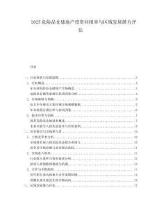 2025危险品仓储地产投资回报率与区域发展潜力评估.docx