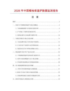 2026年中国蜡烛保温炉数据监测报告.docx