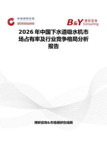 2026年中国下水道吸水机市场占有率及行业竞争格局分析报告