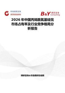 2026年中国丙烯酰氧基硅烷市场占有率及行业竞争格局分析报告